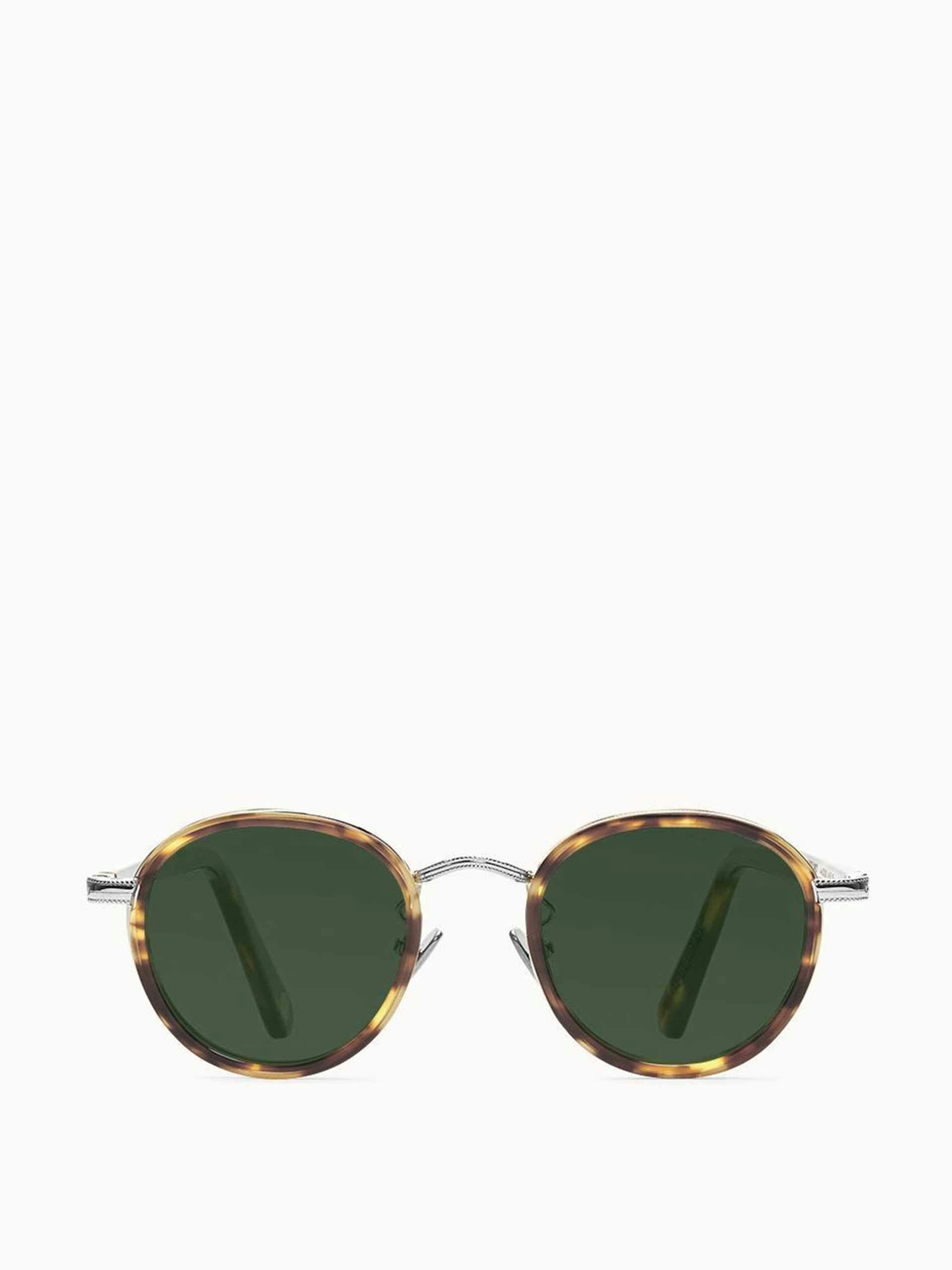 Round acetate frame sunglasses