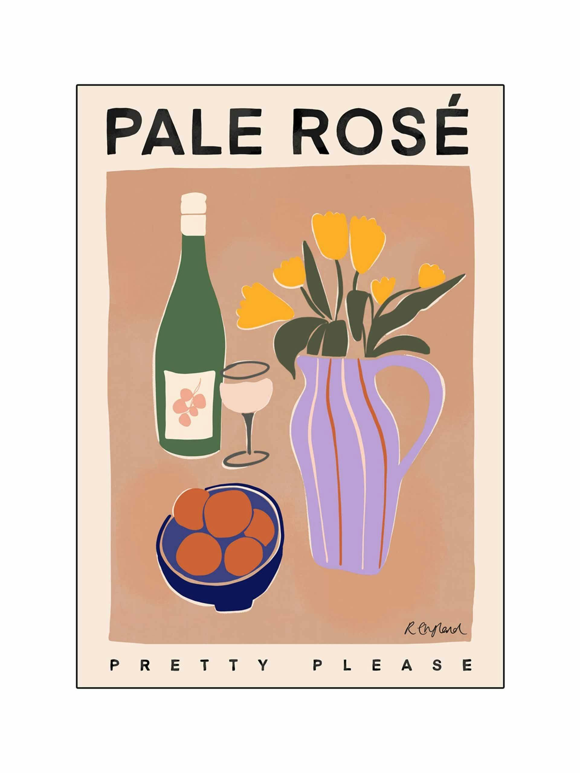 Pale rosé poster