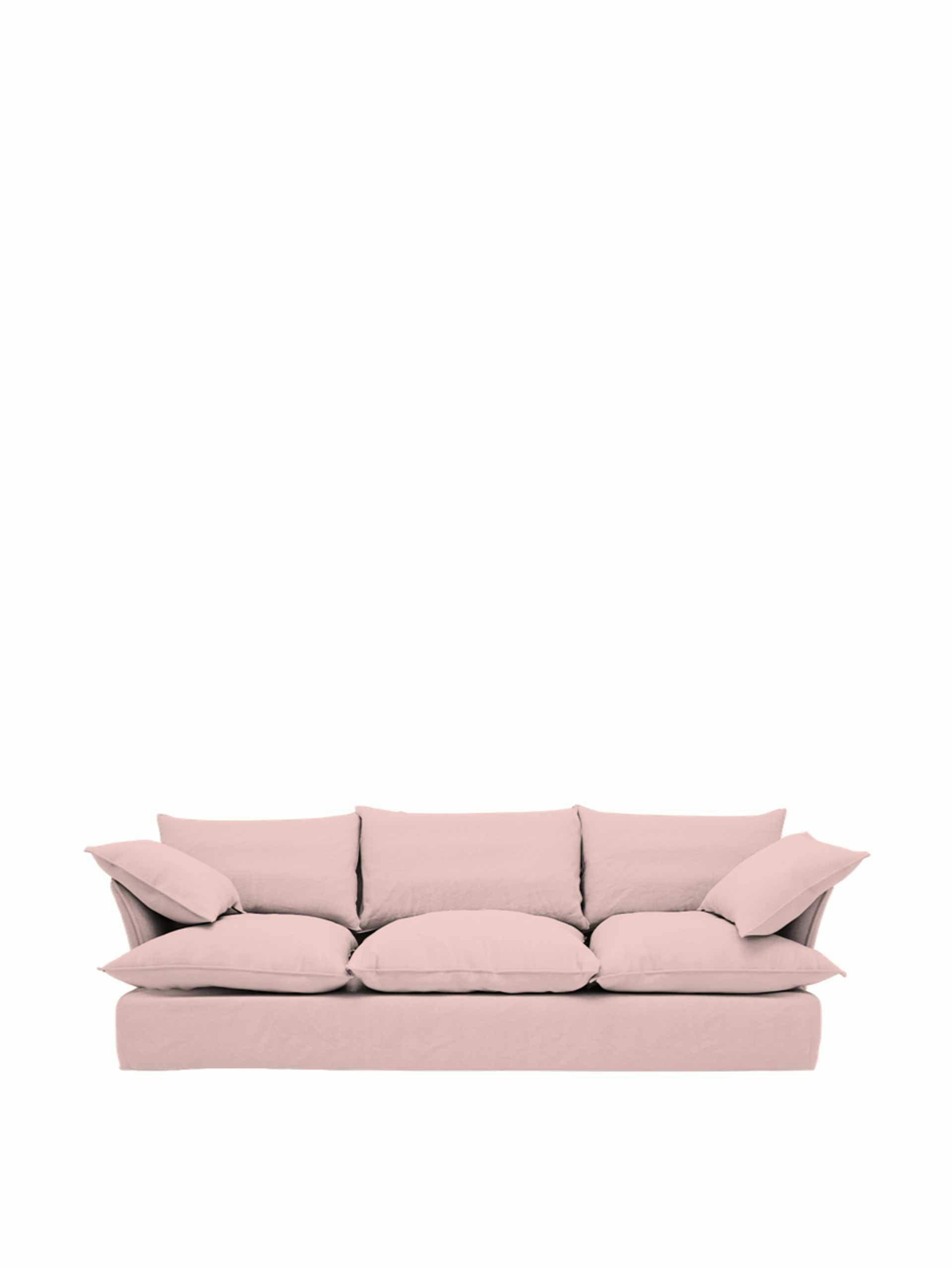 Linen large sofa