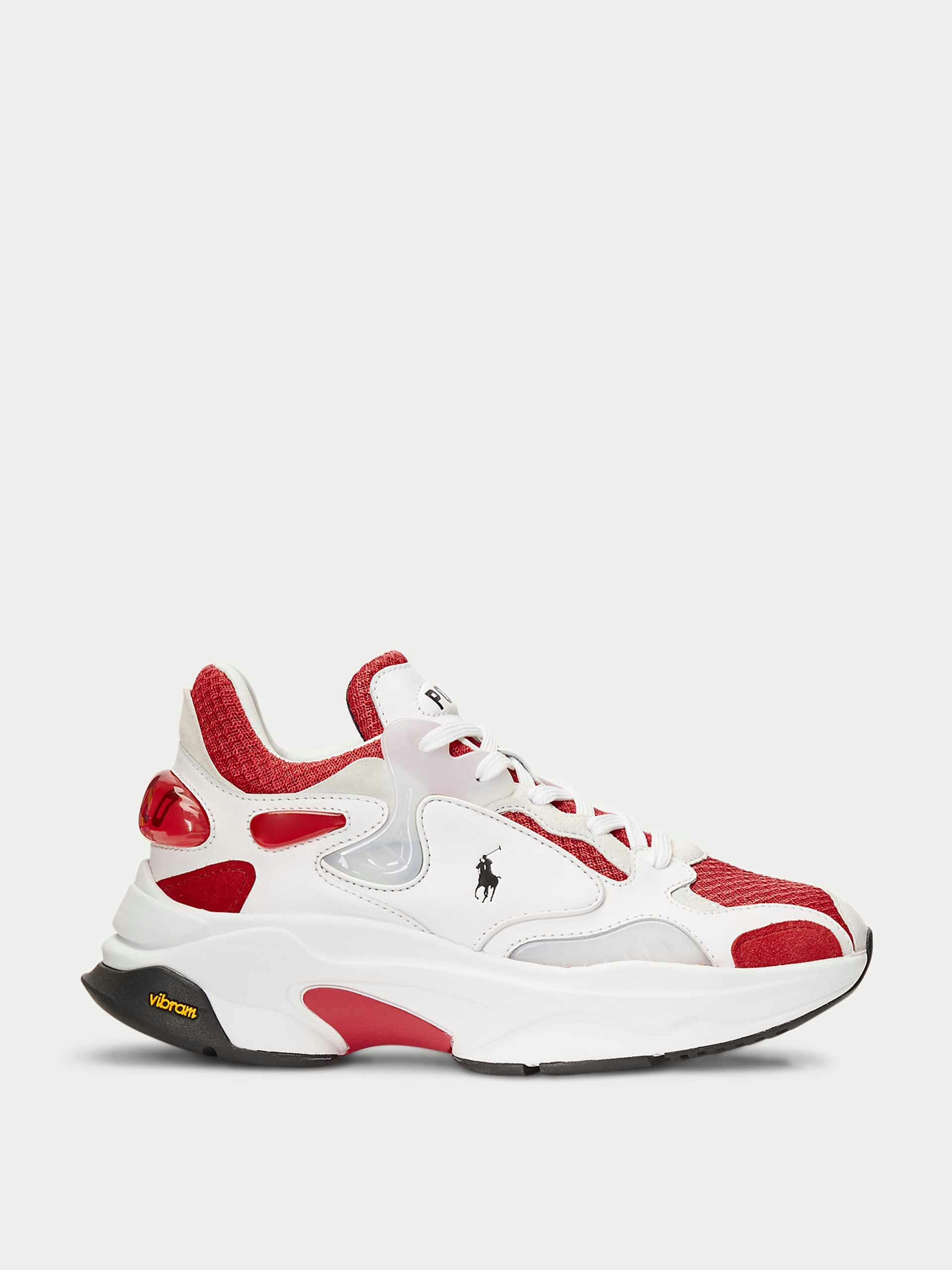 Red logo trainer
